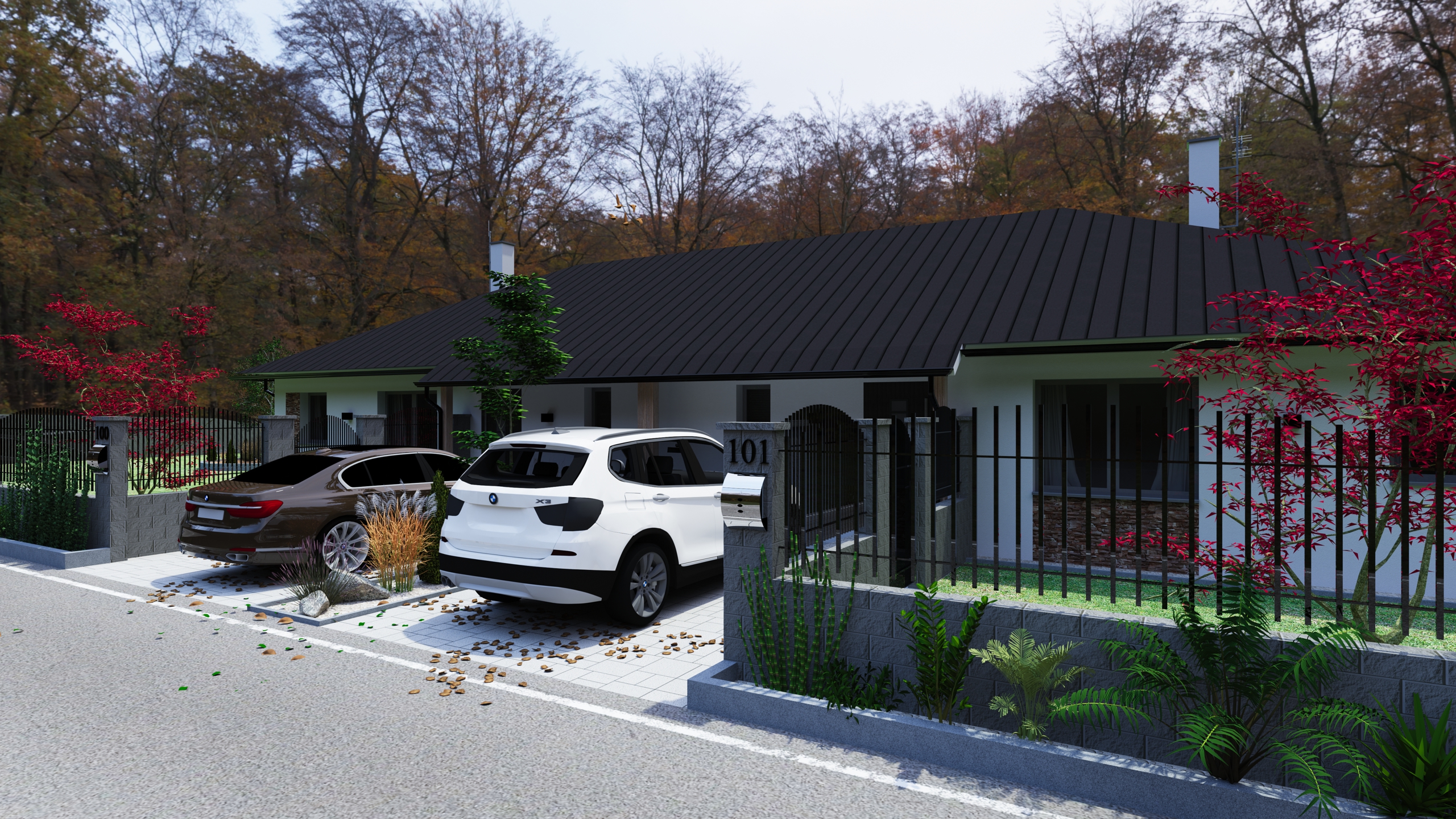 Exteriér rodinného dvojdomu - Slider Image 2