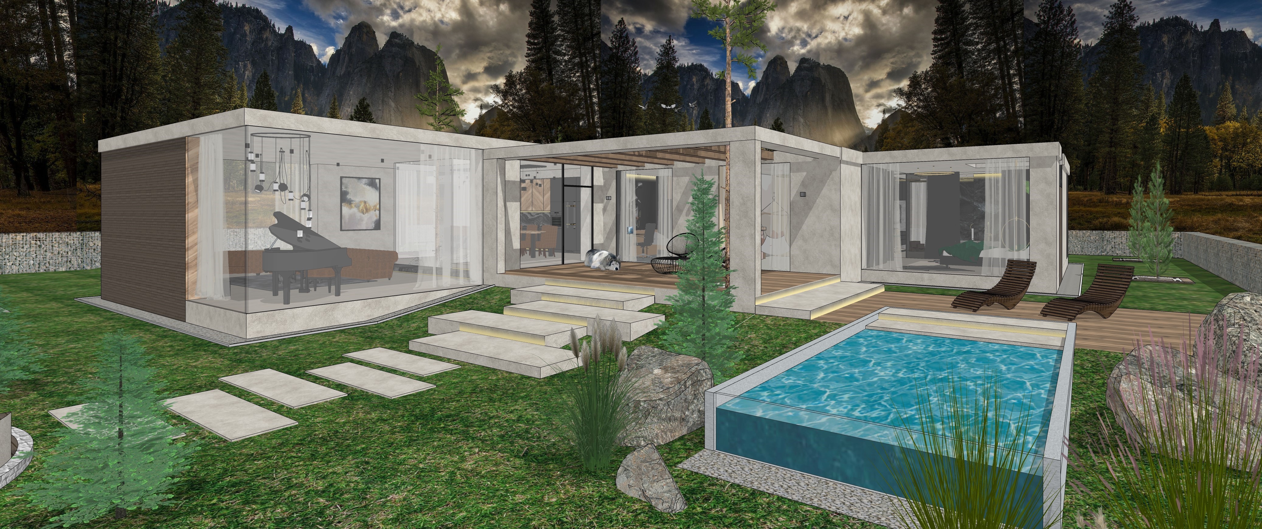 Modern house exterior 2